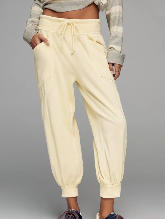 Daily Practice Pants - ANTHROPOLOGIE Daily Practice Easygoing Capri Sweatpants Sz L - NWT